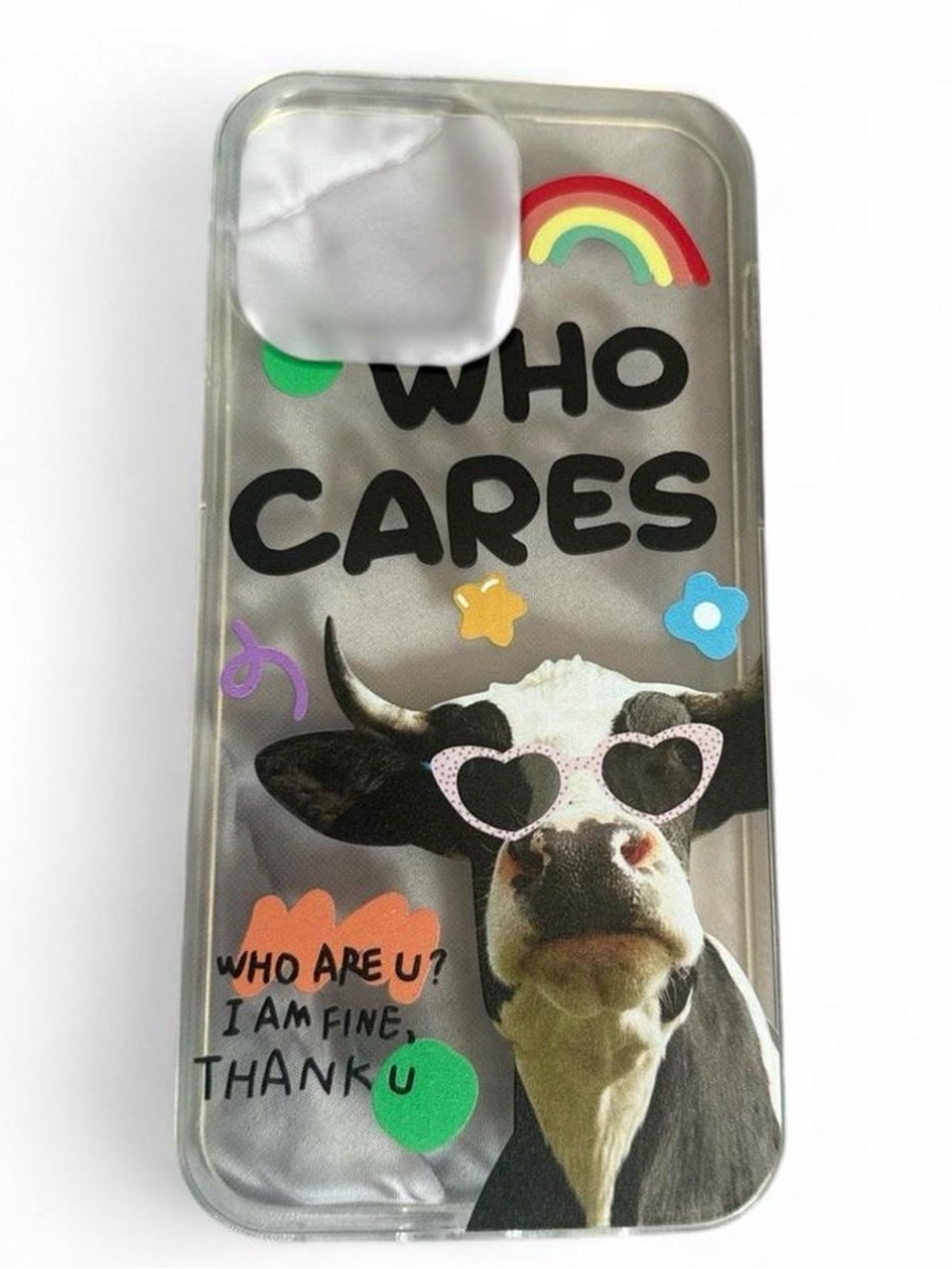 Colorful Cow Design Phone Case (iPhone 14 Pro Max)